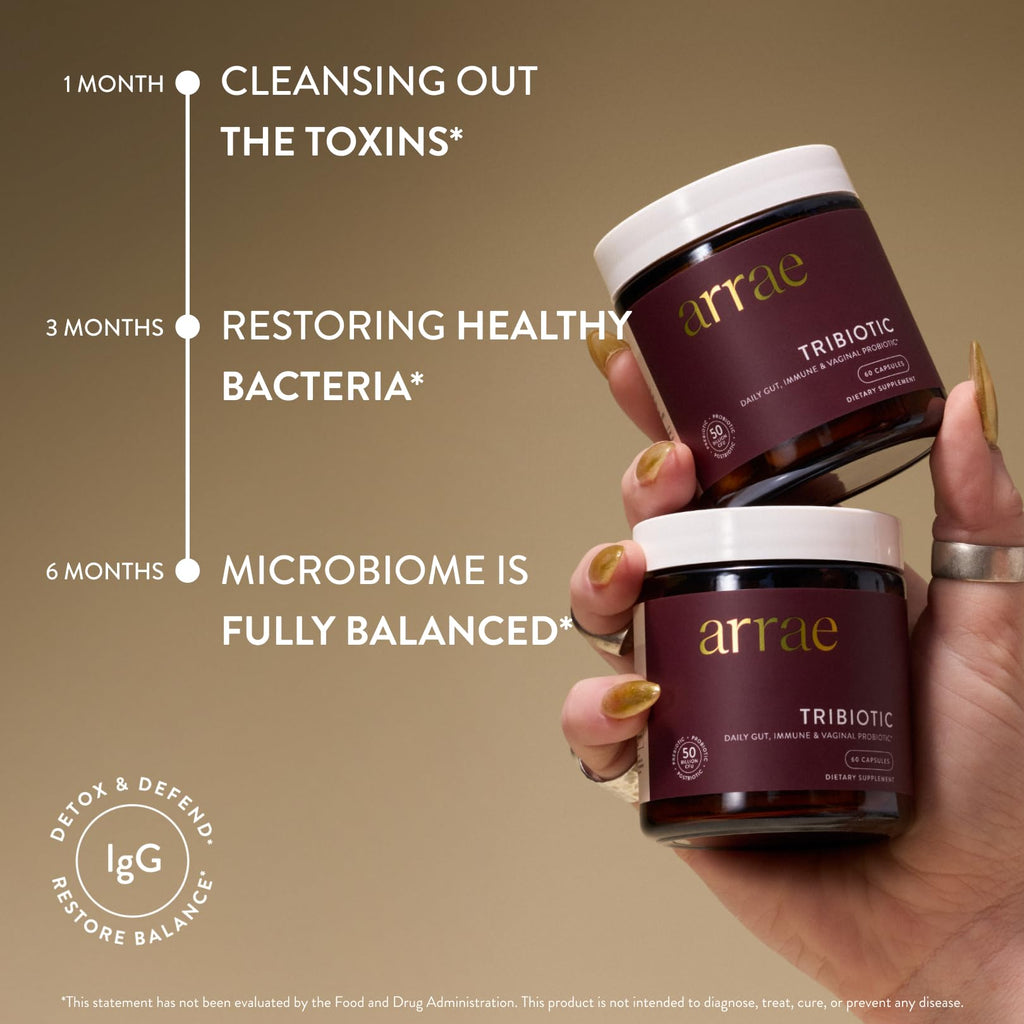 Arrae Tribiotic Probiotics for Women - Vaginal & Gut Health

