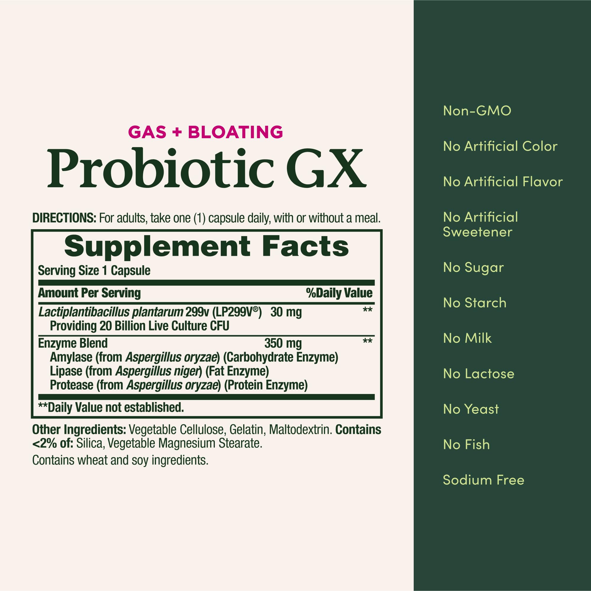 Nature's Bounty Probiotic GX Digestive Health

