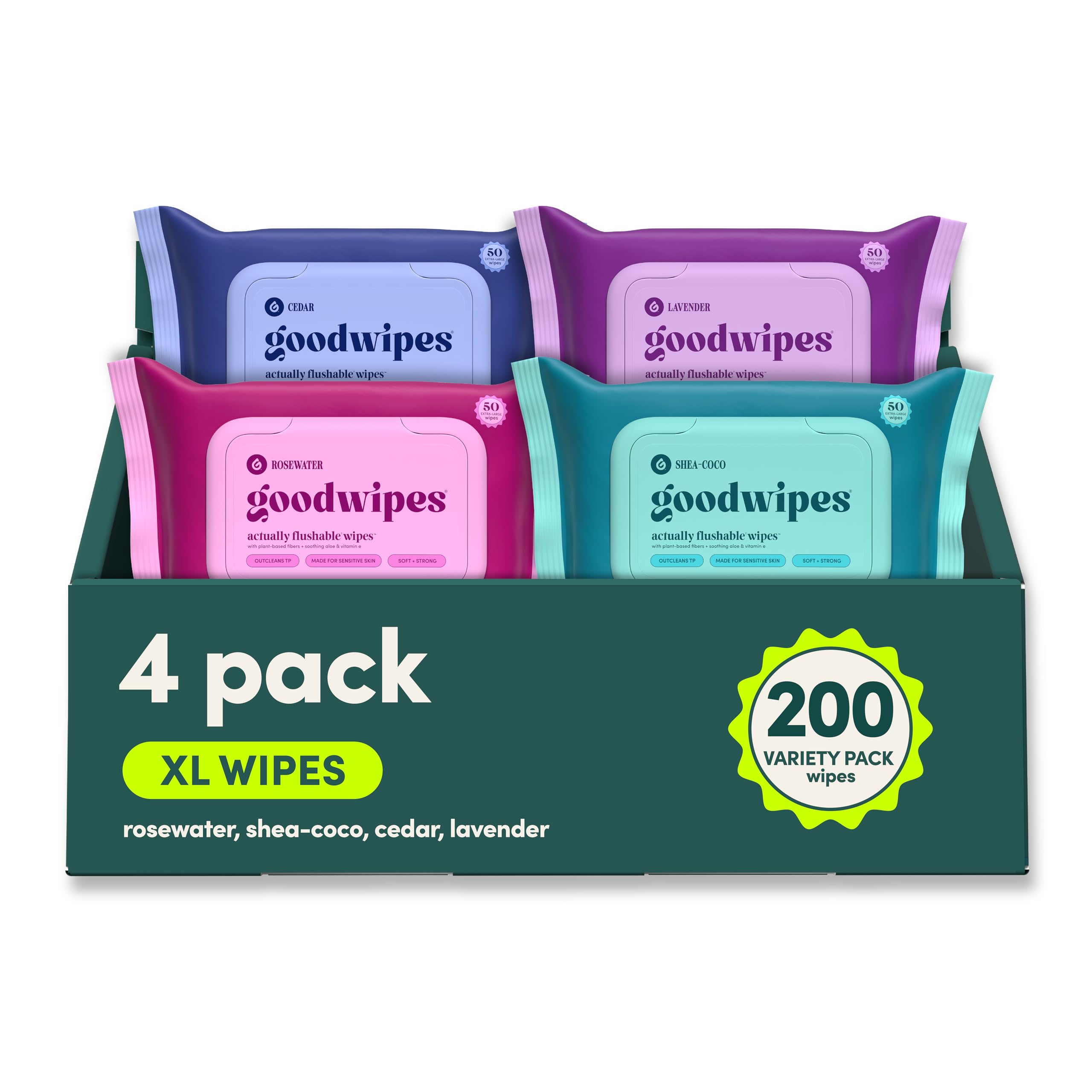 goodwipes Flushable Butt Wipes - Sewer & Septic Safe

