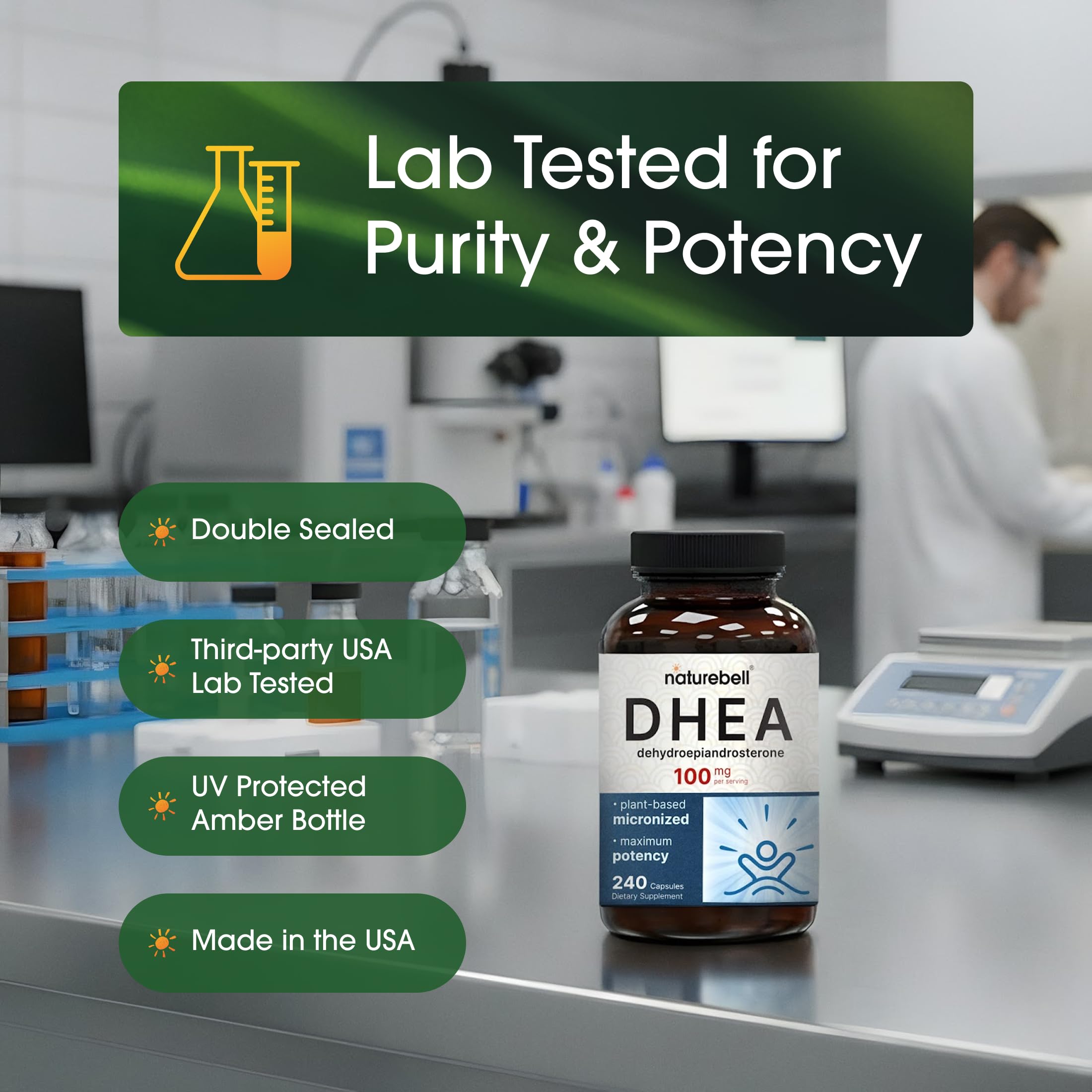 NatureBell DHEA Supplement for Energy & Aging

