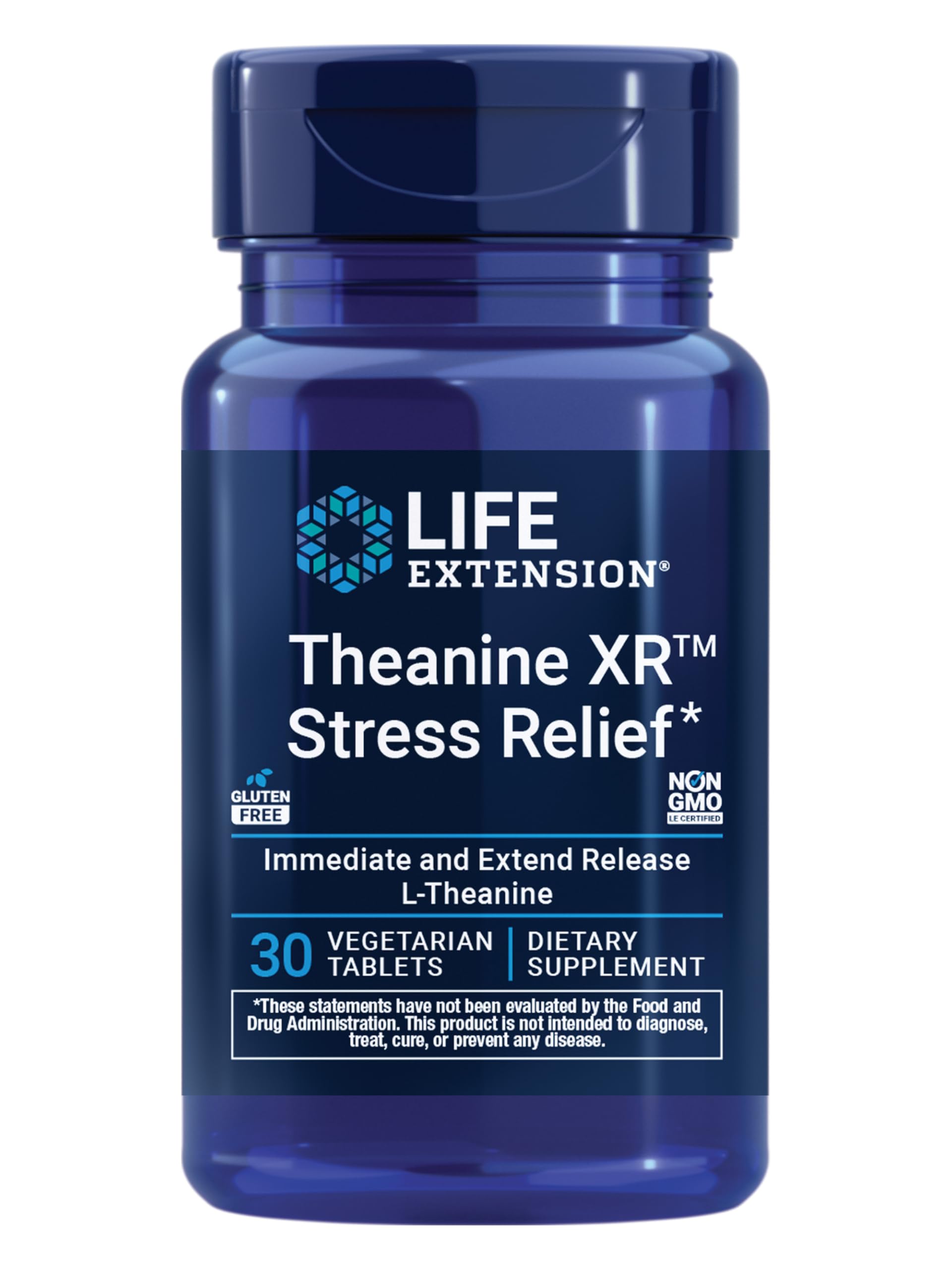 Life Extension Theanine XR Stress Relief Calming Supplement

