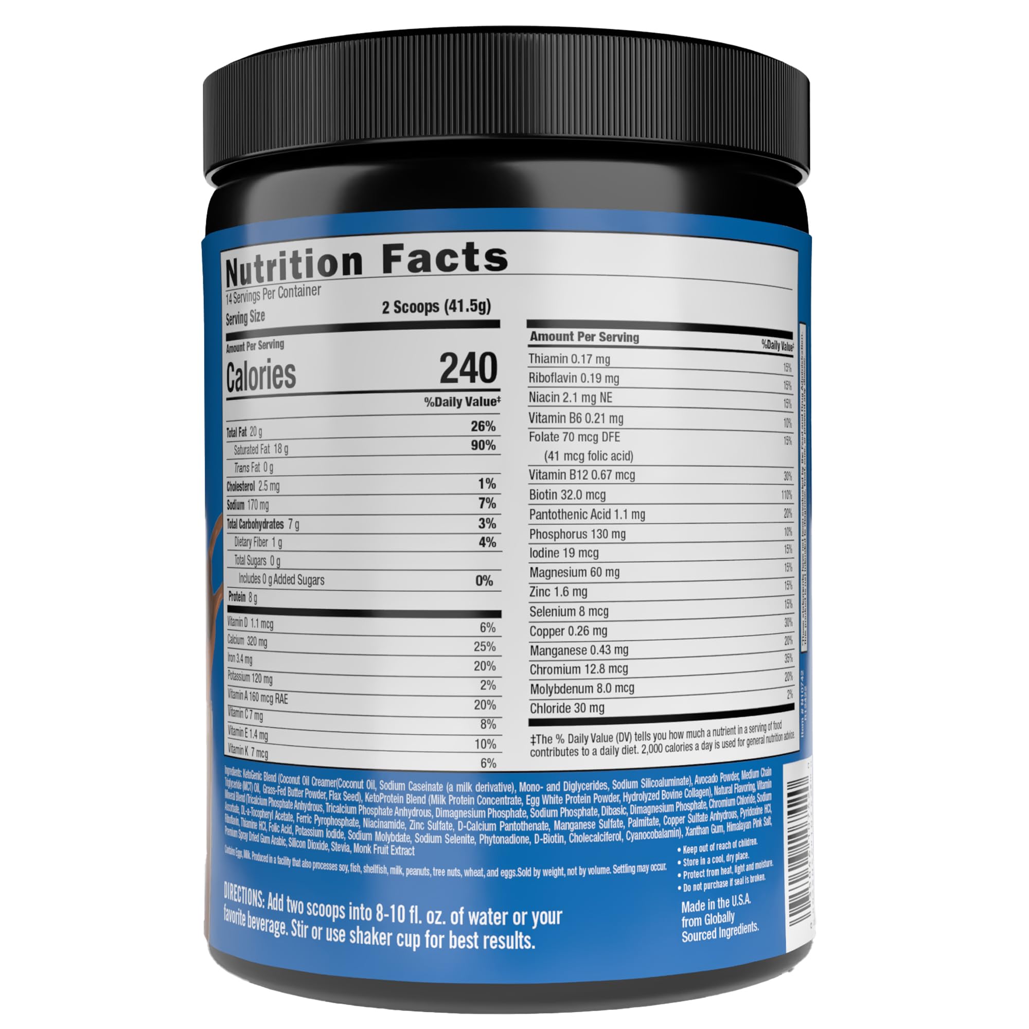 Keto Science Keto Shake Powder – MCT Protein Meal Replacement

