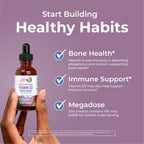 MaryRuth's Vitamin D3 Liquid Drops Megadose - Vegan Non-GMO

