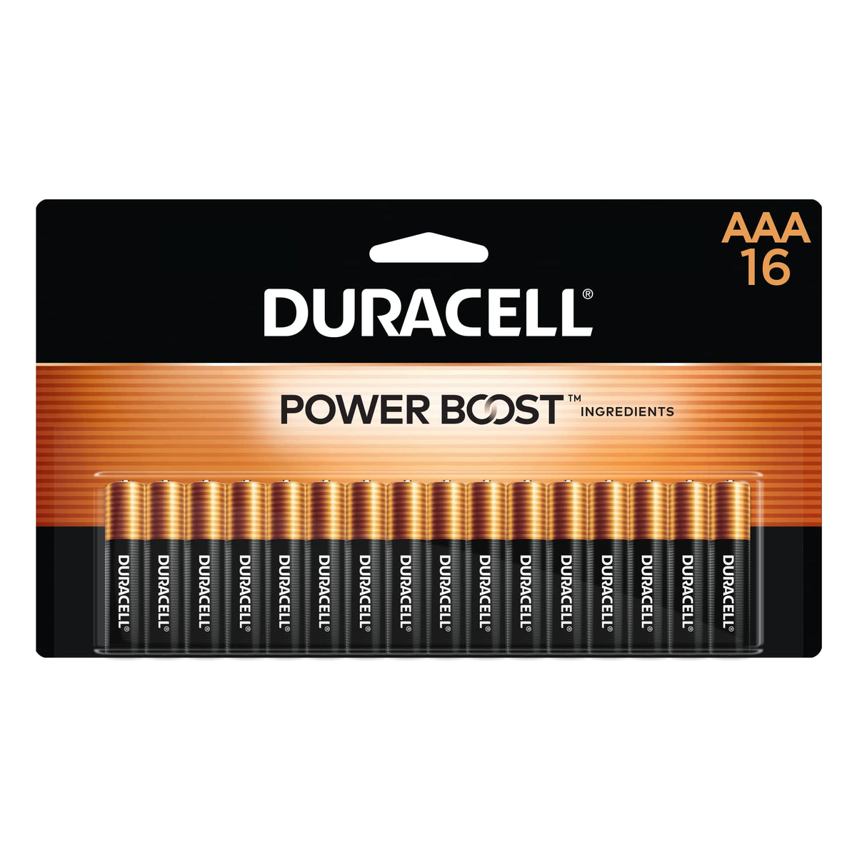 Duracell Coppertop AAA Alkaline Batteries with Power Boost for Household and Office