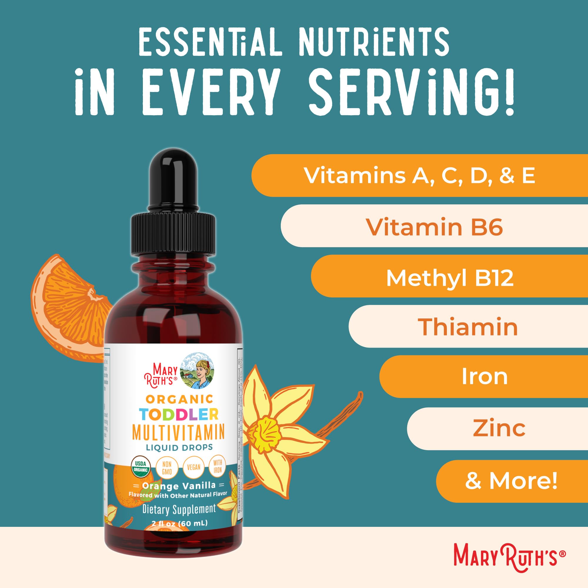 MaryRuth's Organics Liquid Drops for Kids | Organic & Vegan

