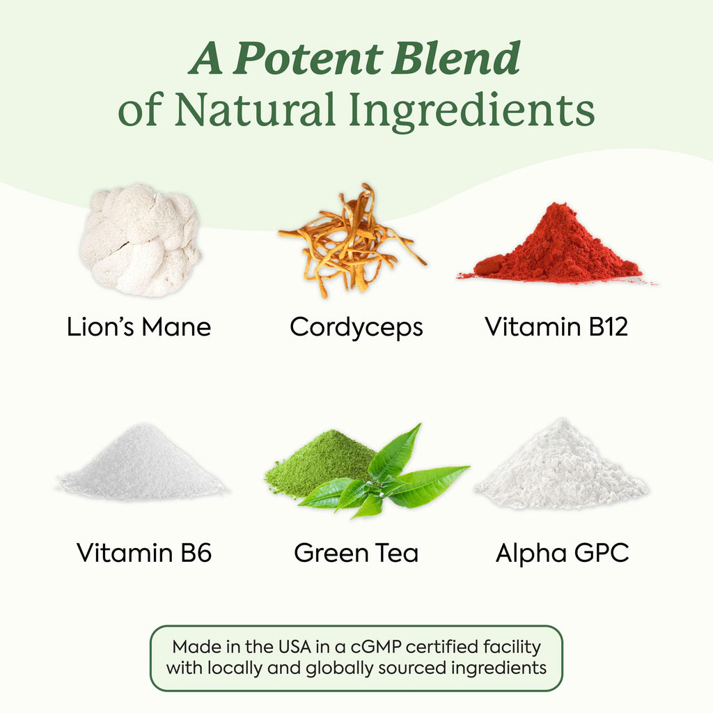 Plant People WonderFocus Mushroom Gummies | Nootropic Brain Support


