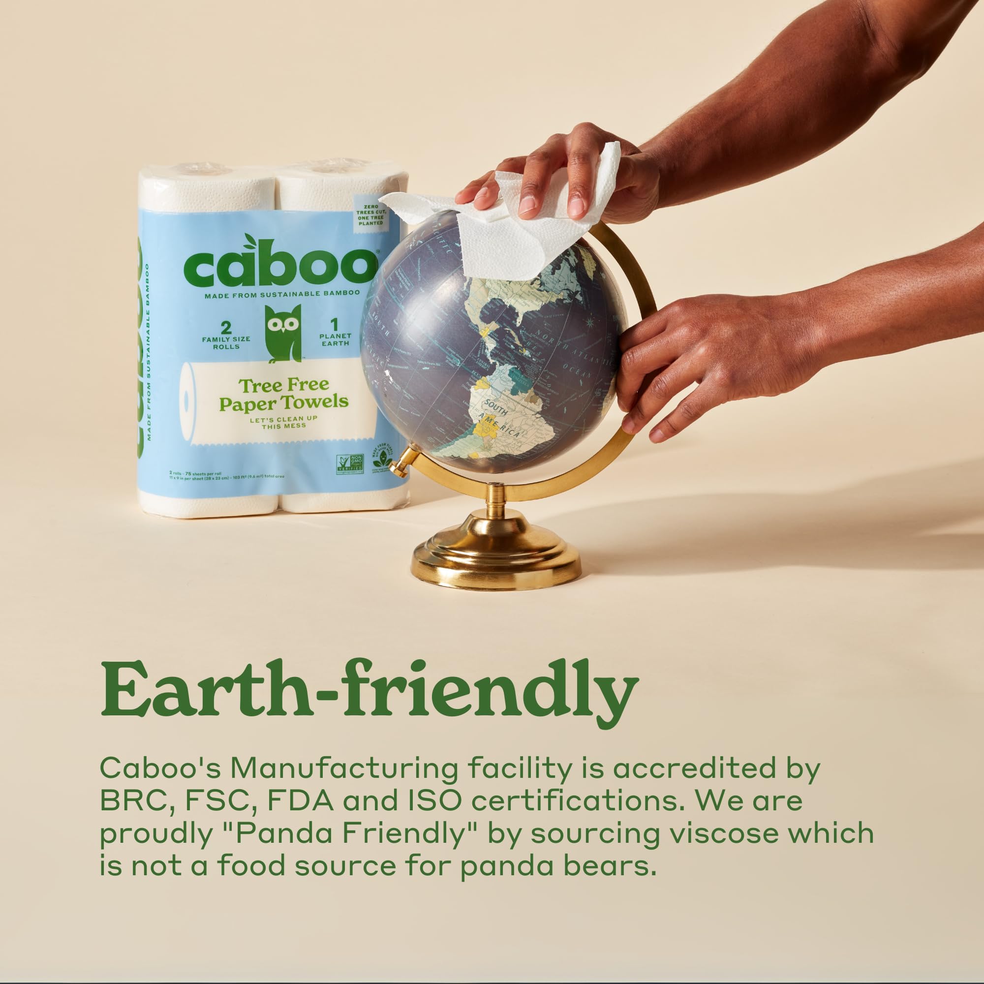 Caboo Bamboo Paper Towels - 2-Ply Eco Friendly


