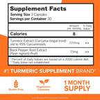 Qunol Turmeric Curcumin 2250mg with Black Pepper Absorption

