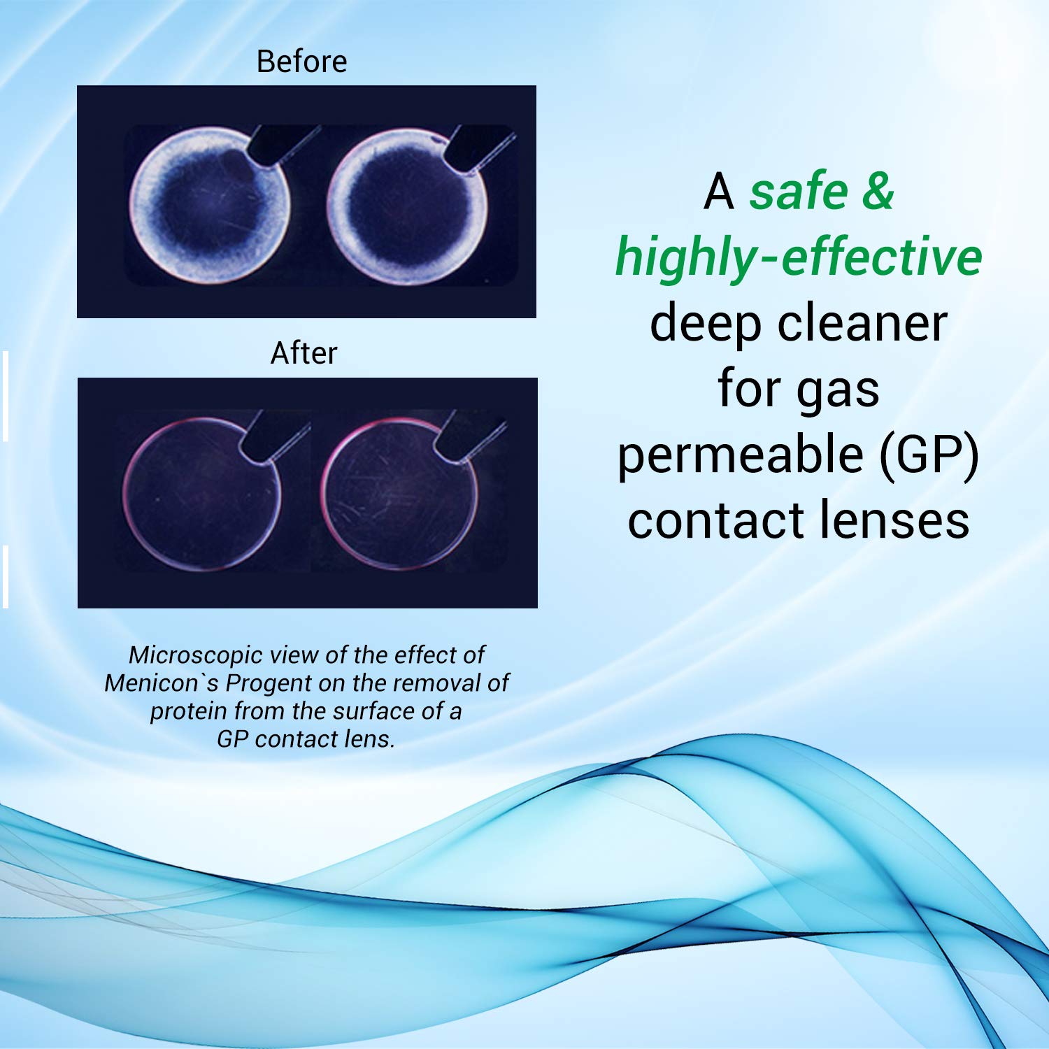 Menicon Progent Contact Lens Cleaner | Rub-Free Soaking Cleaning


