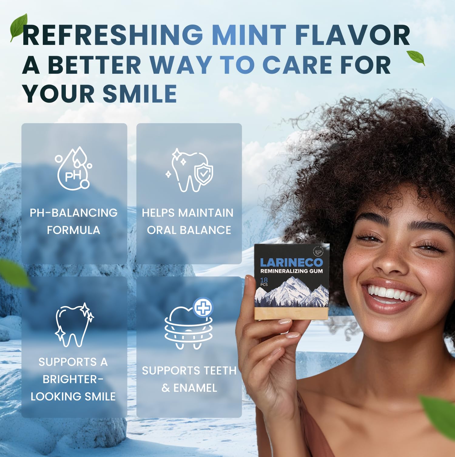 Larineco Nano Hydroxyapatite Remineralizing Gum | Xylitol

