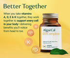 ALGAECAL D3 Complete - Immune & Bone Health with K2 A E

