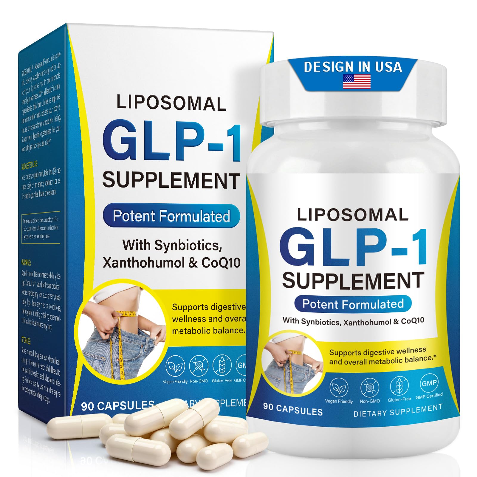 asusxcli GLP-1 Synbiotic Supplement for Metabolic Health

