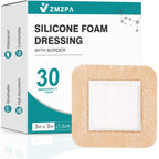 Silicone Foam Dressing with Gentle Border for Wound Care