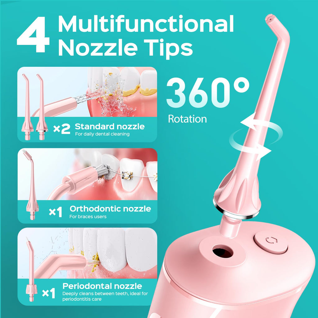 COSLUS C50 Water Flosser - Cordless Braces & Gums

