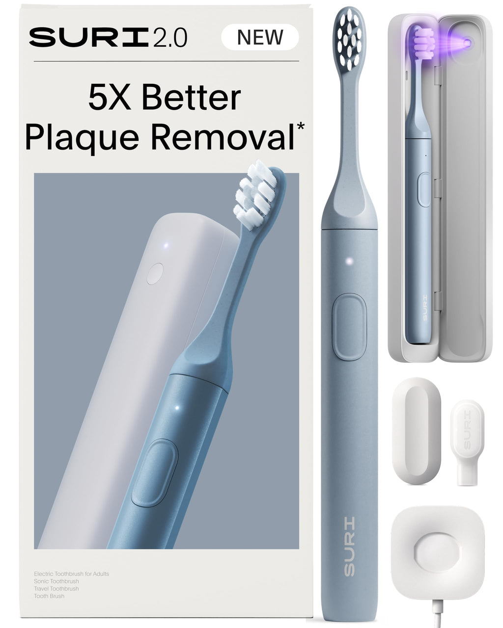 SURI Sonic Electric Toothbrush with Pressure Sensor


