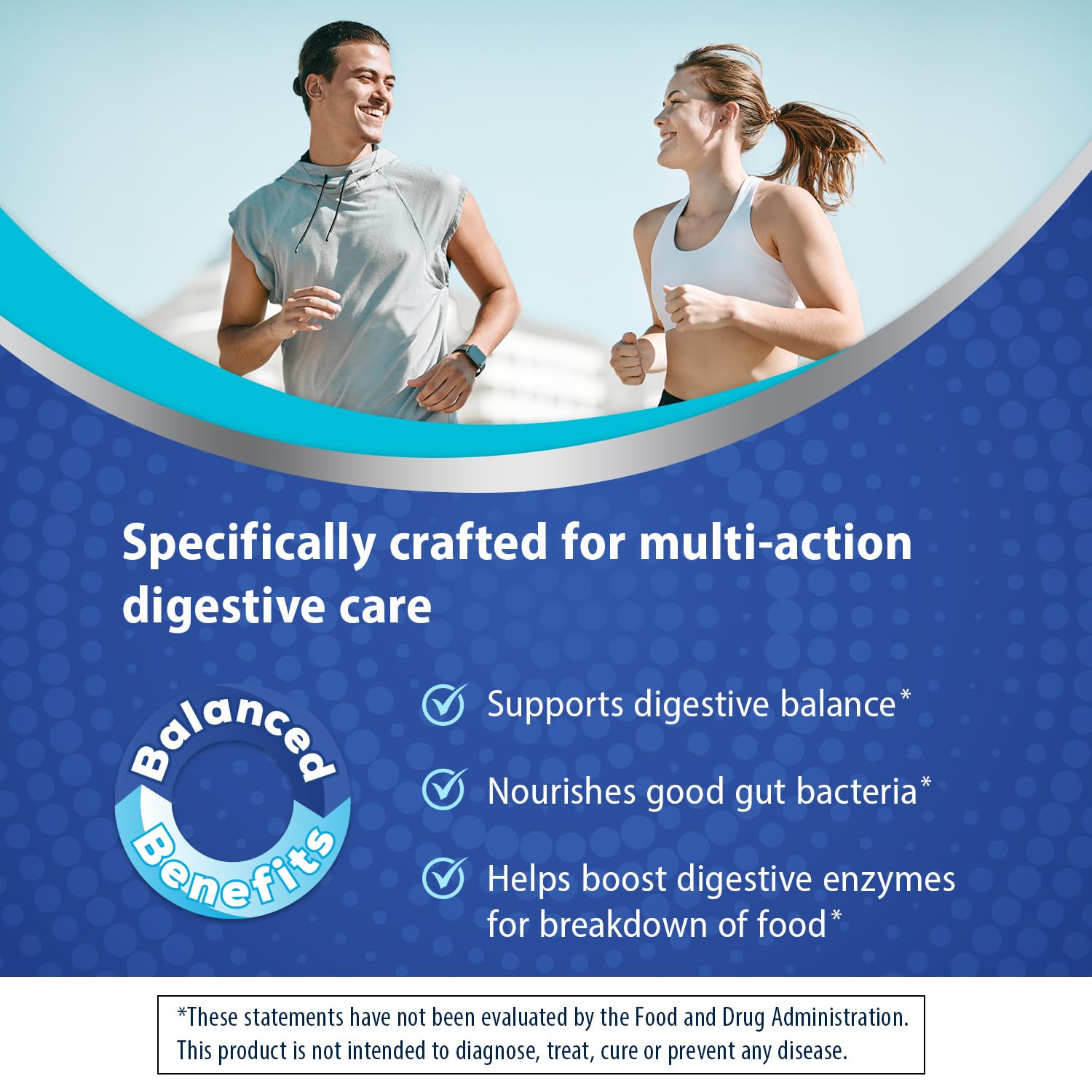 Florastor Probiotic Gummies with Prebiotic Fiber and B12

