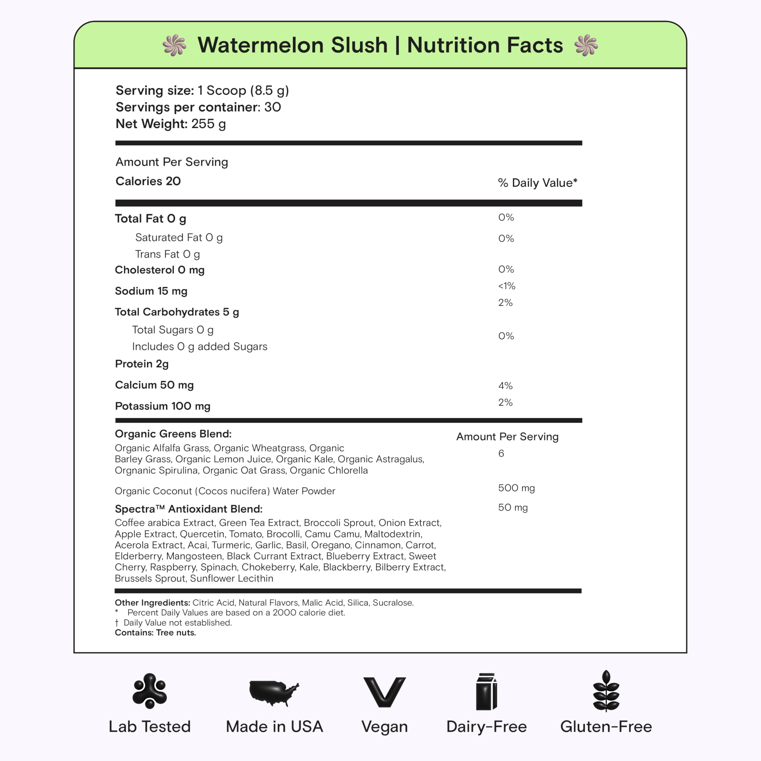 Kiala Nutrition Super Greens Powder Spirulina Chlorella

