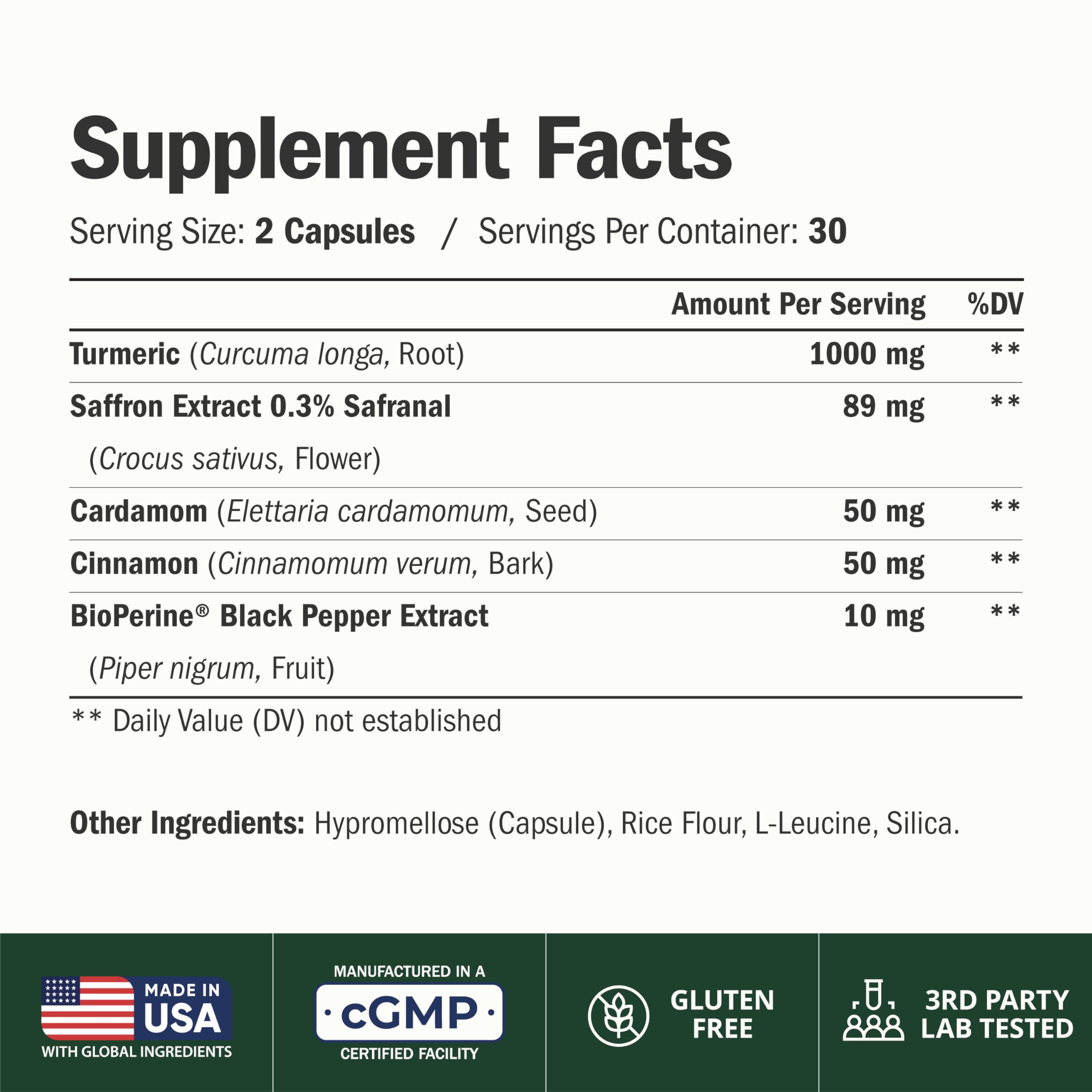 Saffron Turmeric Mood and Joint Support Supplement

