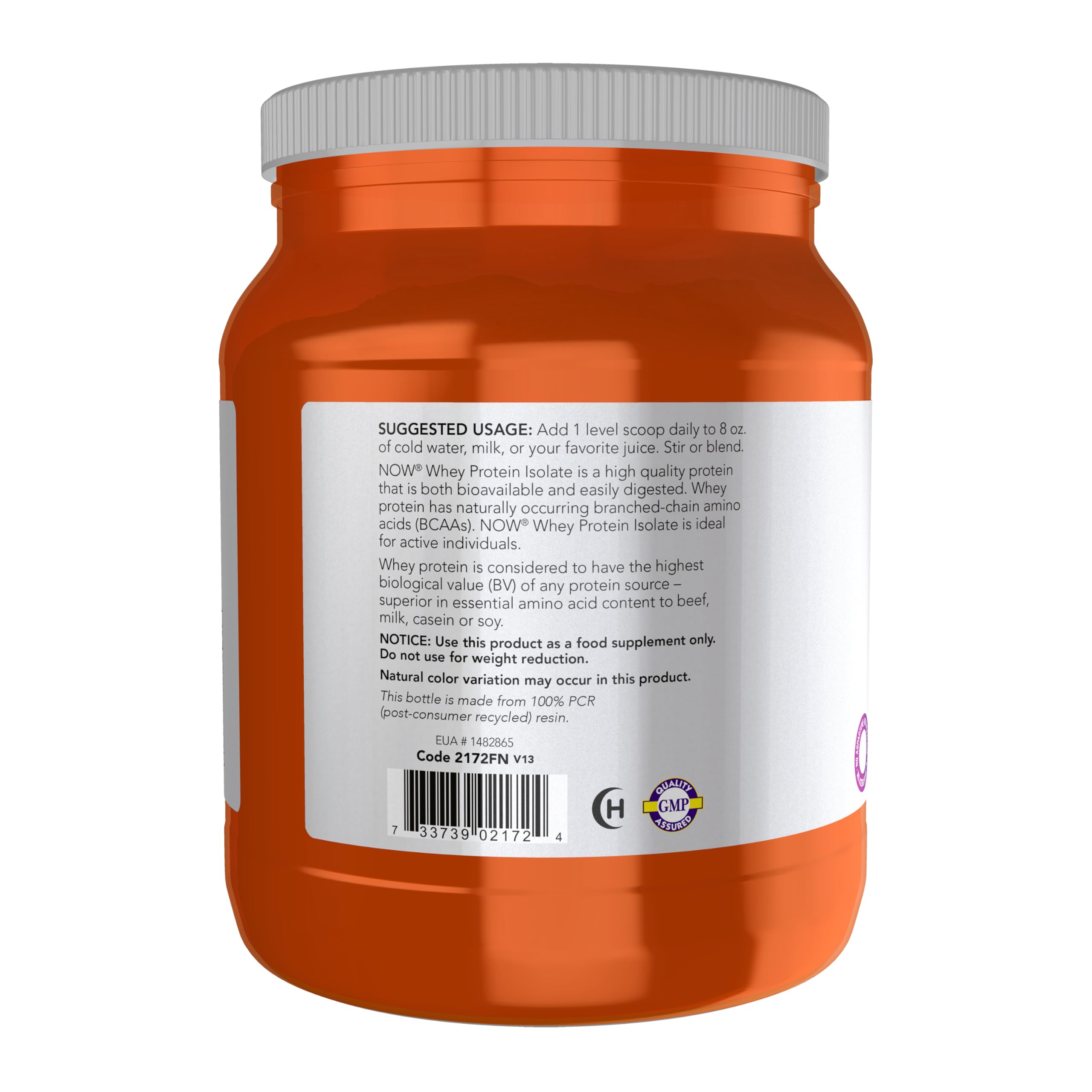 NOW Foods Whey Protein with BCAAs

