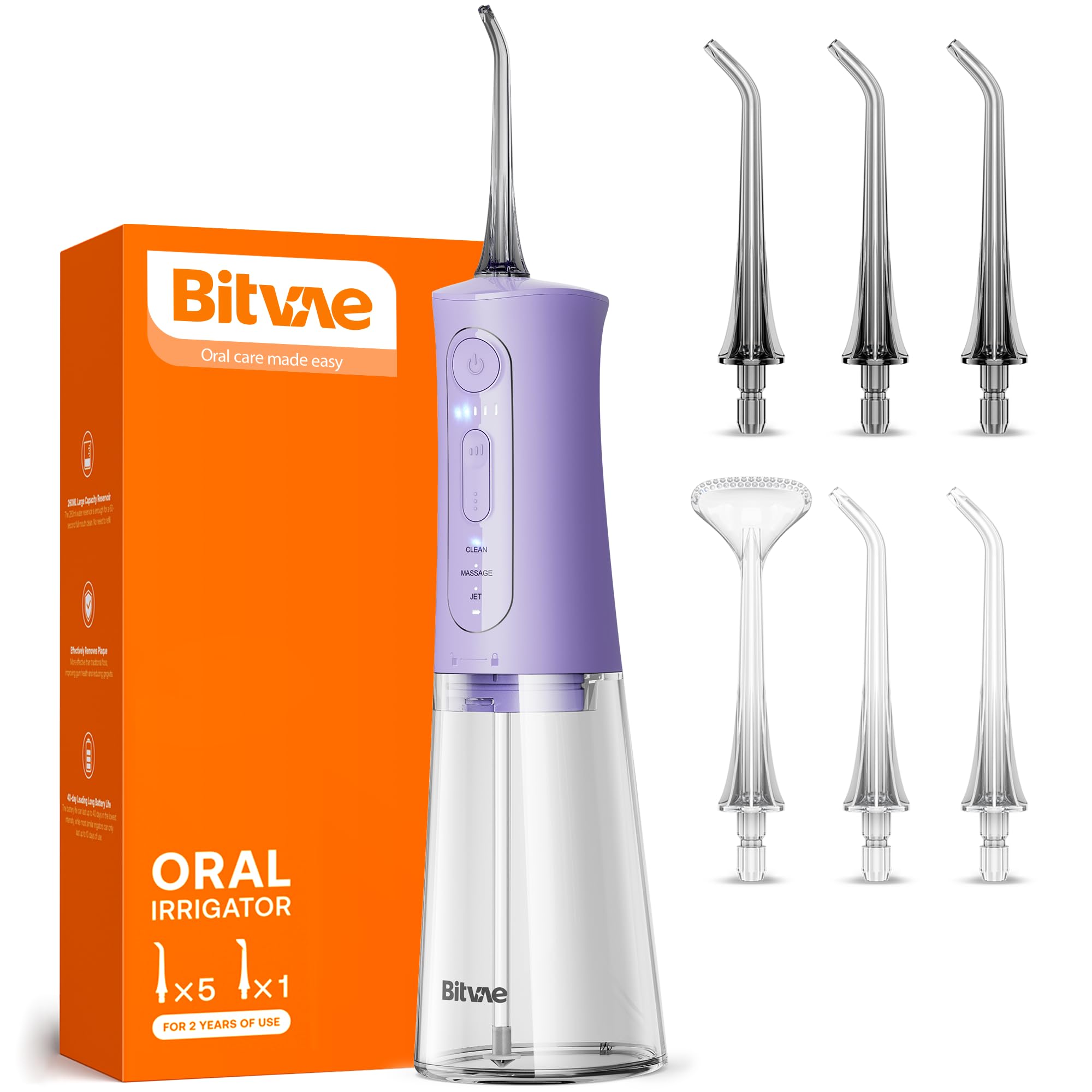 Bitvae C6 Water Dental Flosser Portable Cordless Irrigator