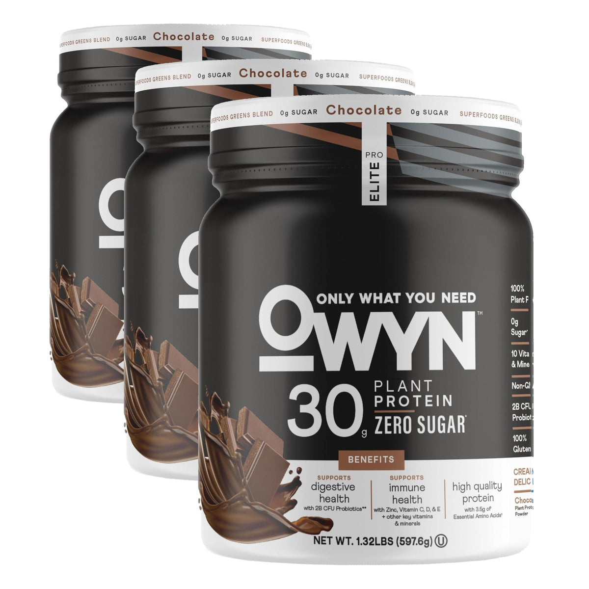 OWYN Pro Elite Plant-Based Protein Powder - Dairy Free and Gluten Free