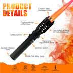 Refillable Windproof Torch Lighter | Safety Lock


