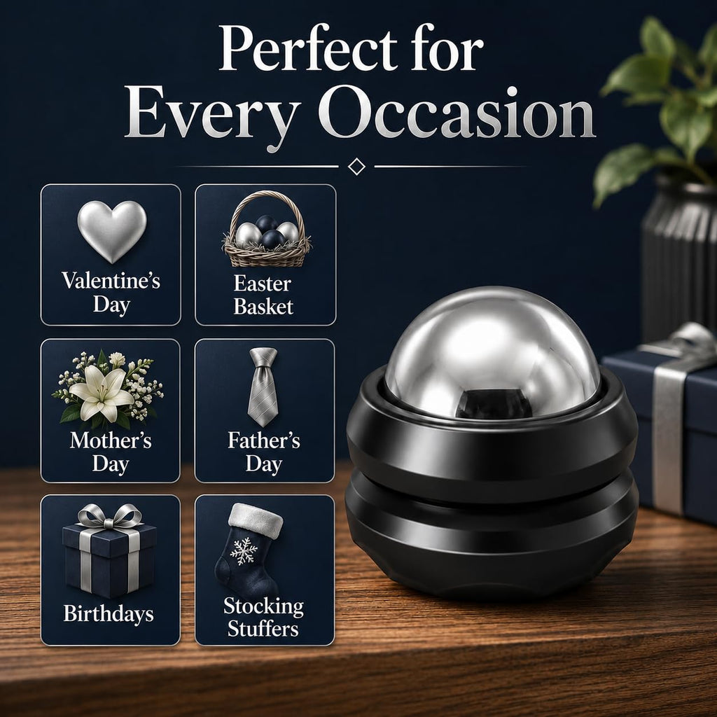 Cold Massage Roller Ball by Flyfan – Handheld Muscle Roller

