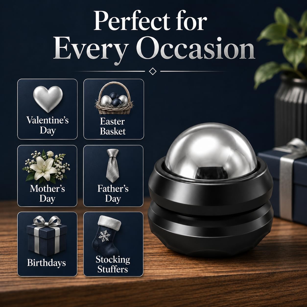 Cold Massage Roller Ball by Flyfan – Handheld Muscle Roller

