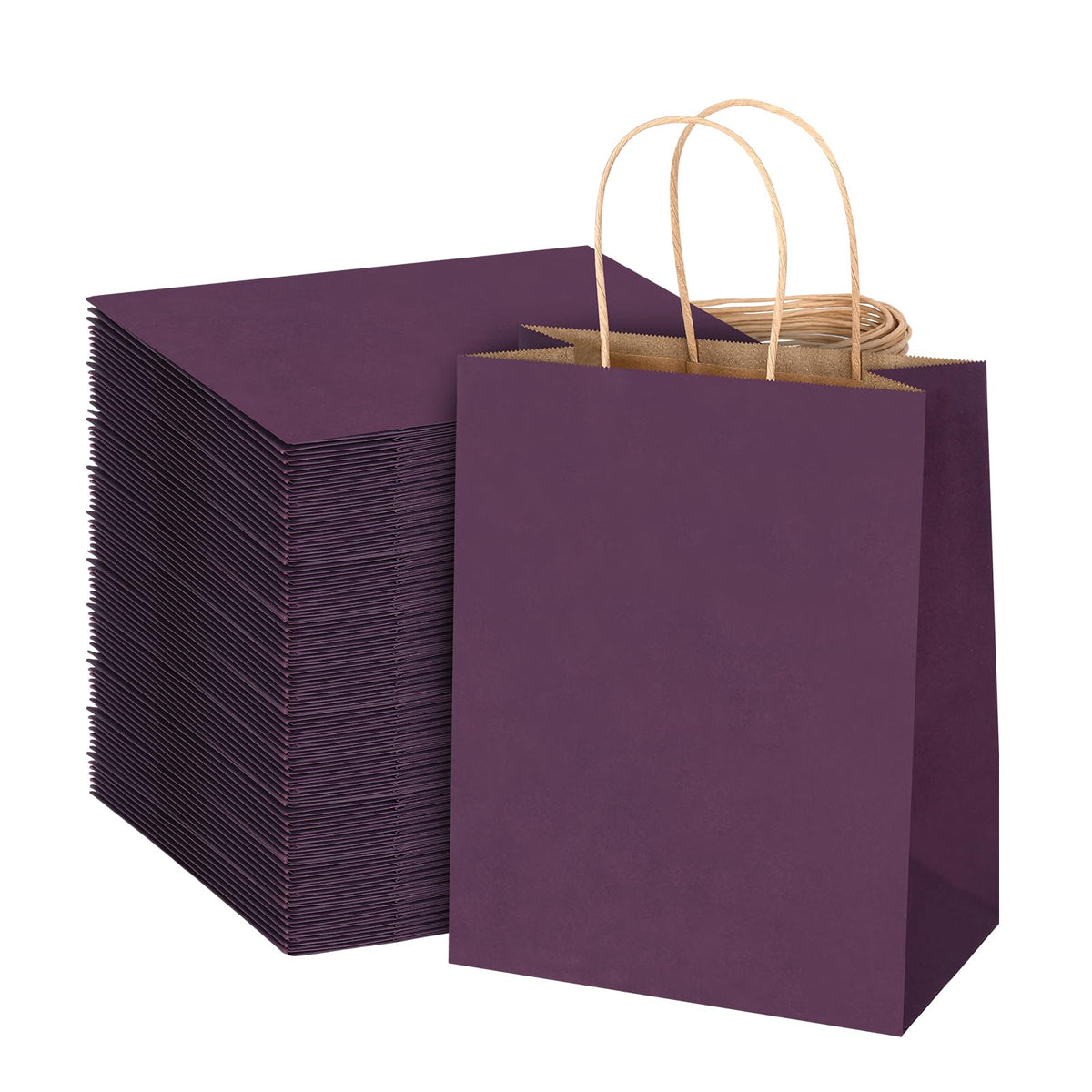 Kraft Paper Gift Bags with Handles by bagmad - Eco-Friendly