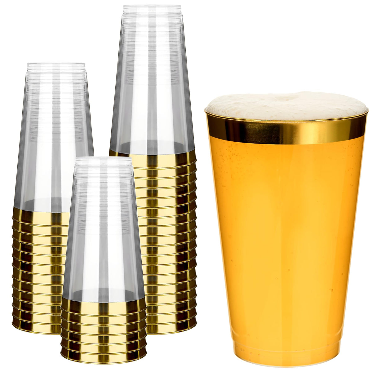 RACETOP Disposable Plastic Cups for Parties