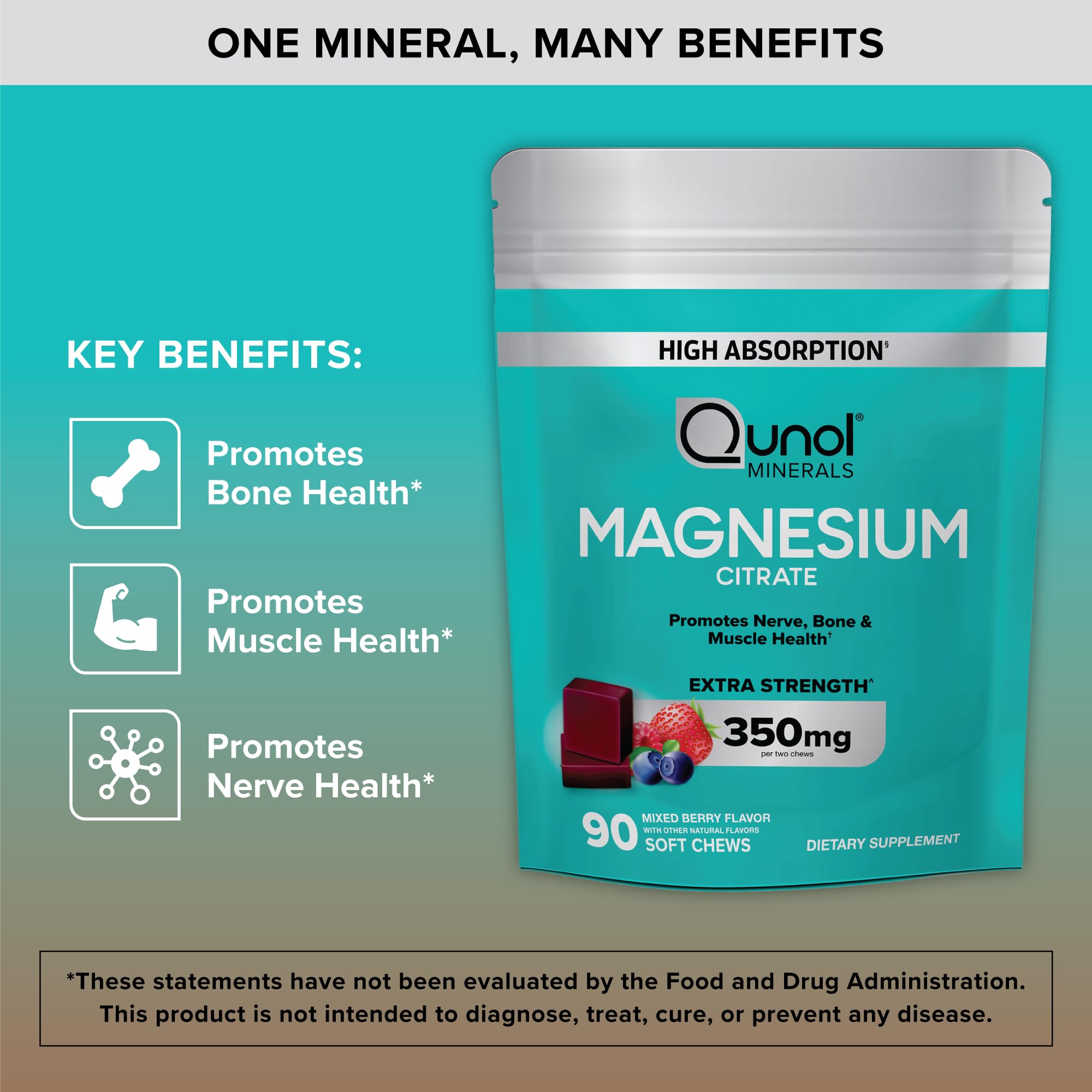 Qunol Magnesium Citrate Soft Chews

