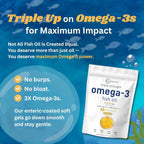 Micro Ingredients Omega-3 Fish Oil Softgels - Triple Strength


