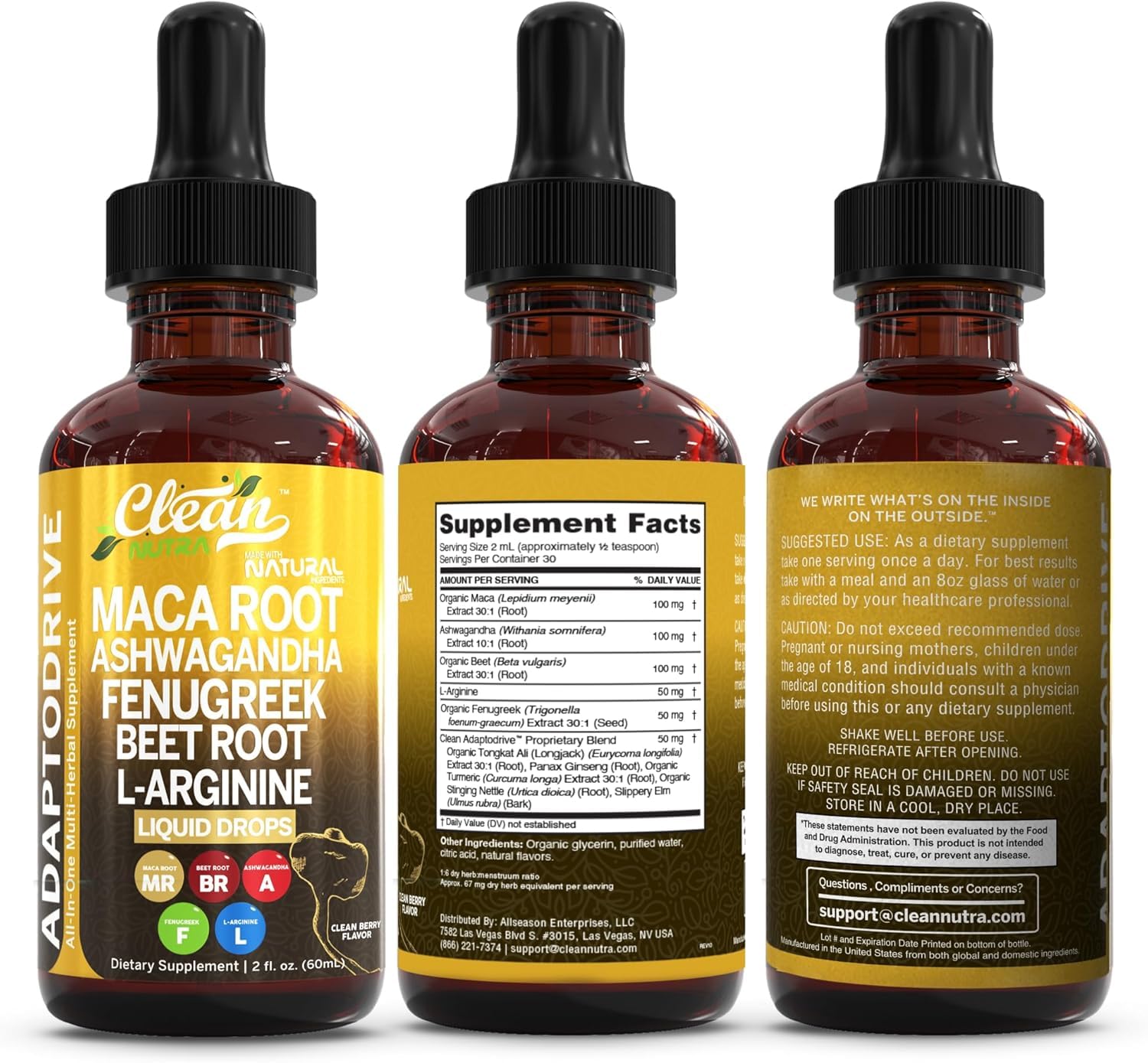 Clean Nutra Liquid Multivitamin Drops - Immune Support

