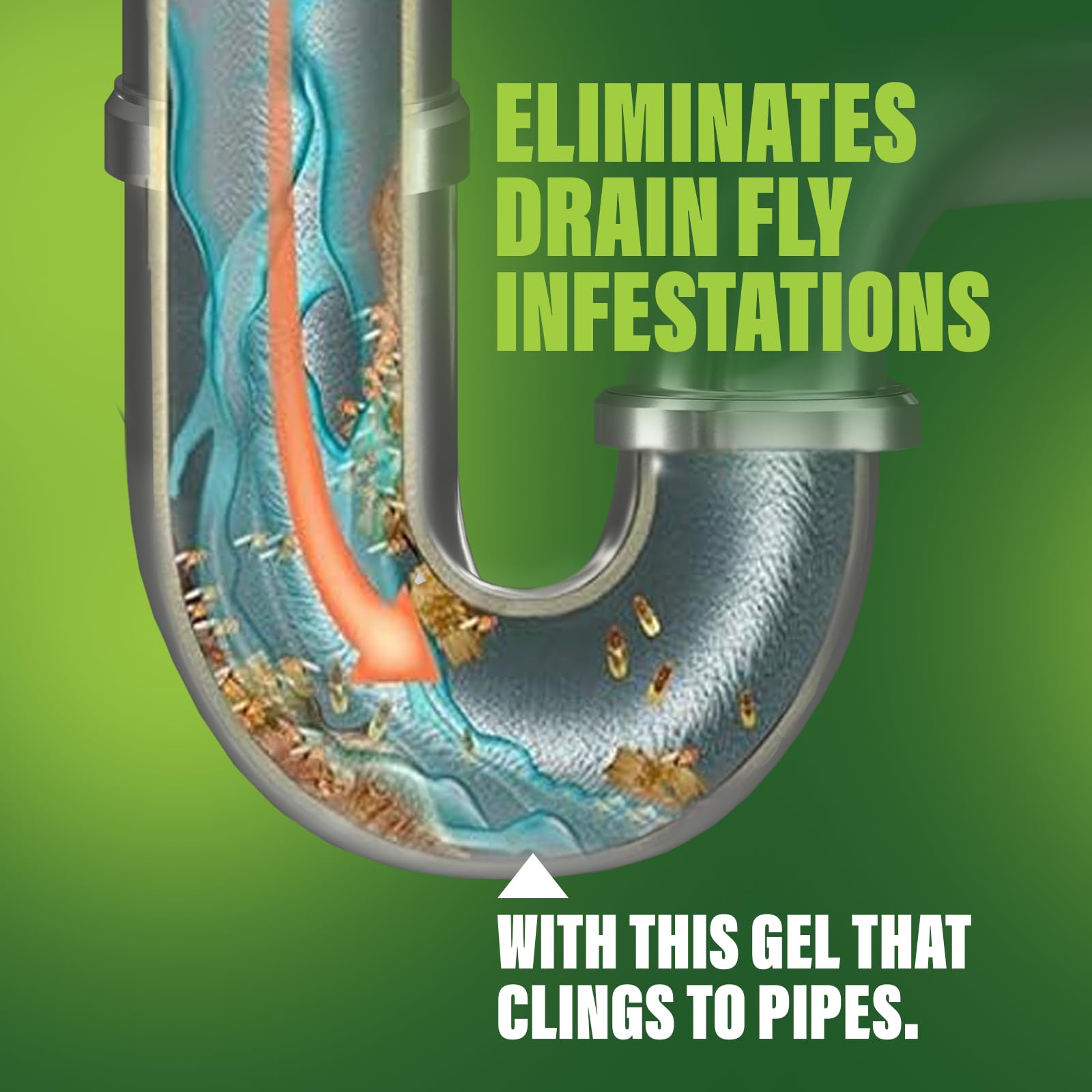 Fruit Fly Gel Drain Treatment by Green Gobbler

