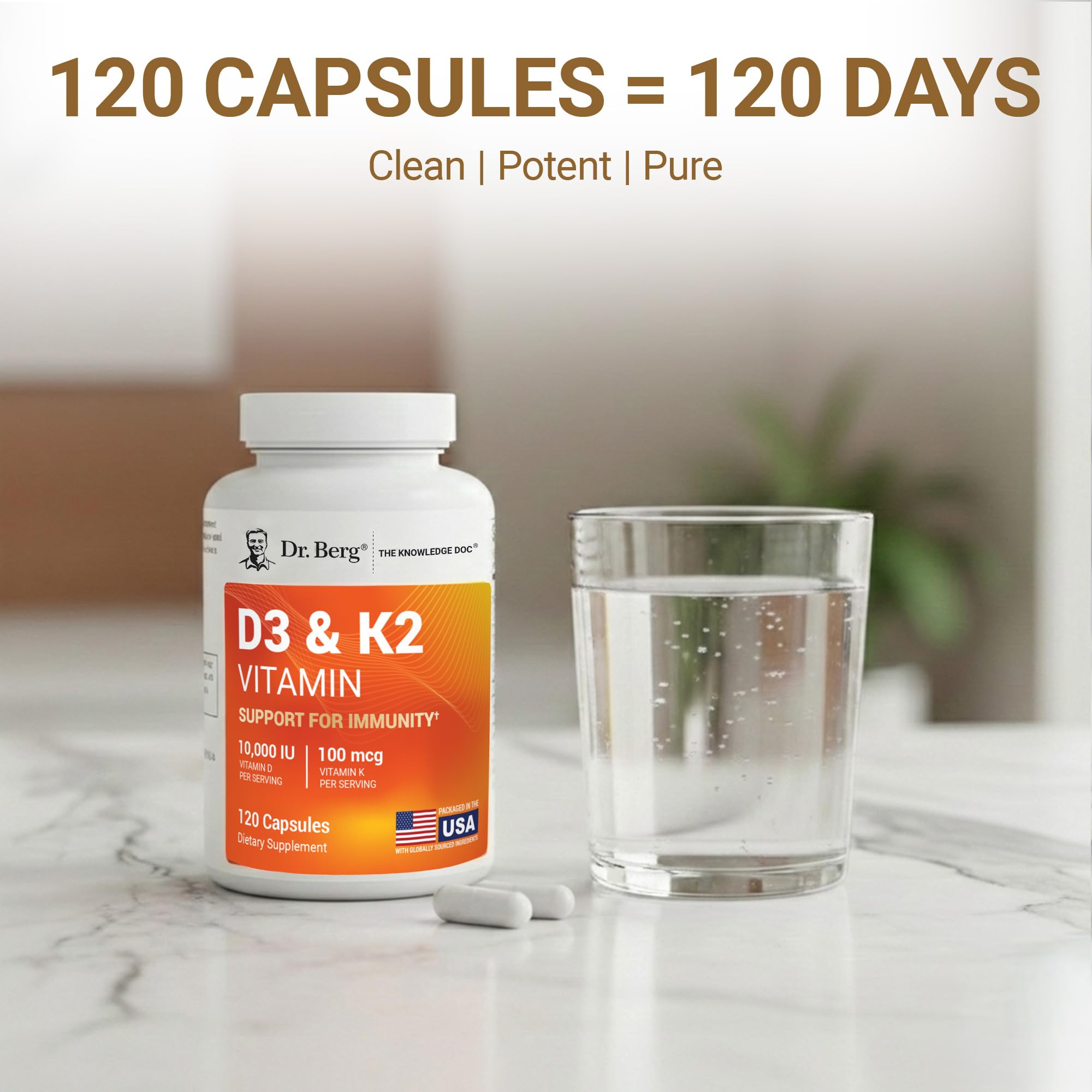 Dr. Berg Vitamin D3 K2 Maximum Strength 7-in-1

