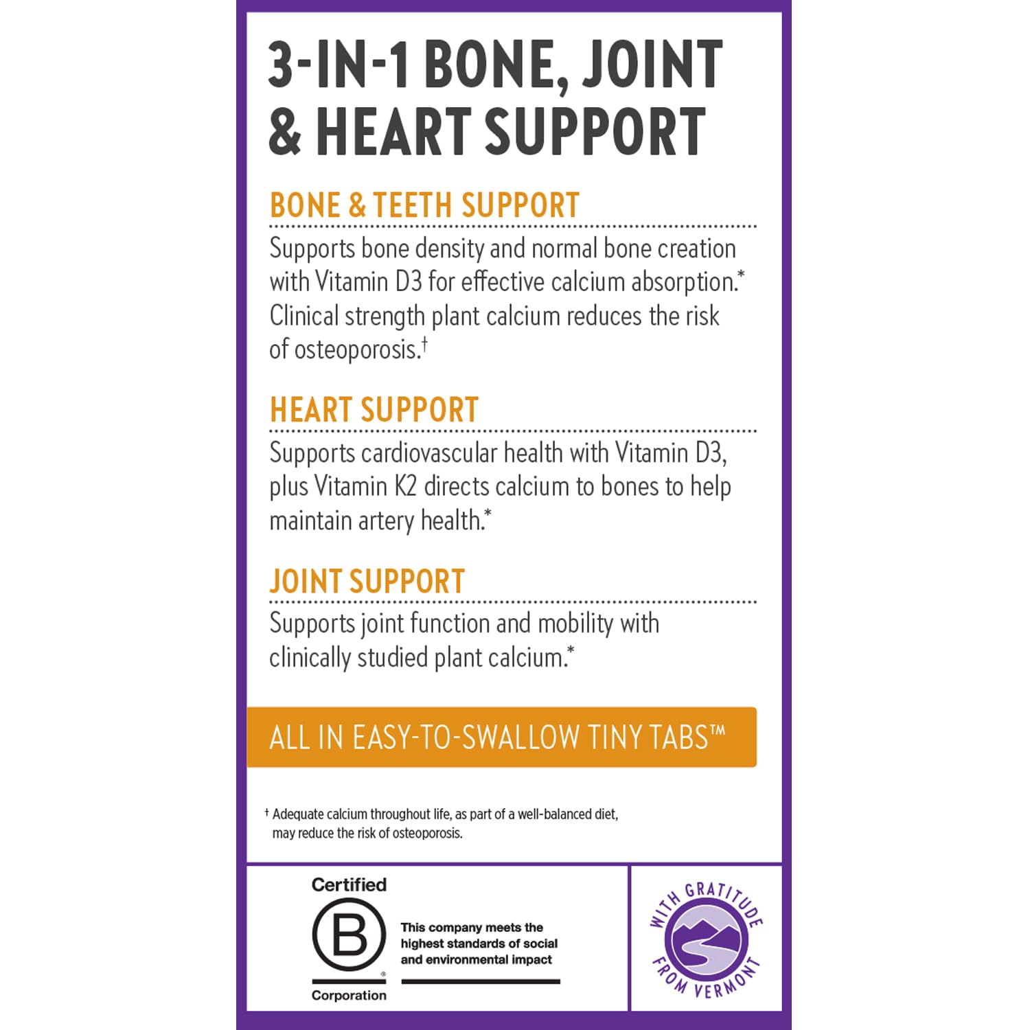 New Chapter Plant-Based Calcium for Bone Health

