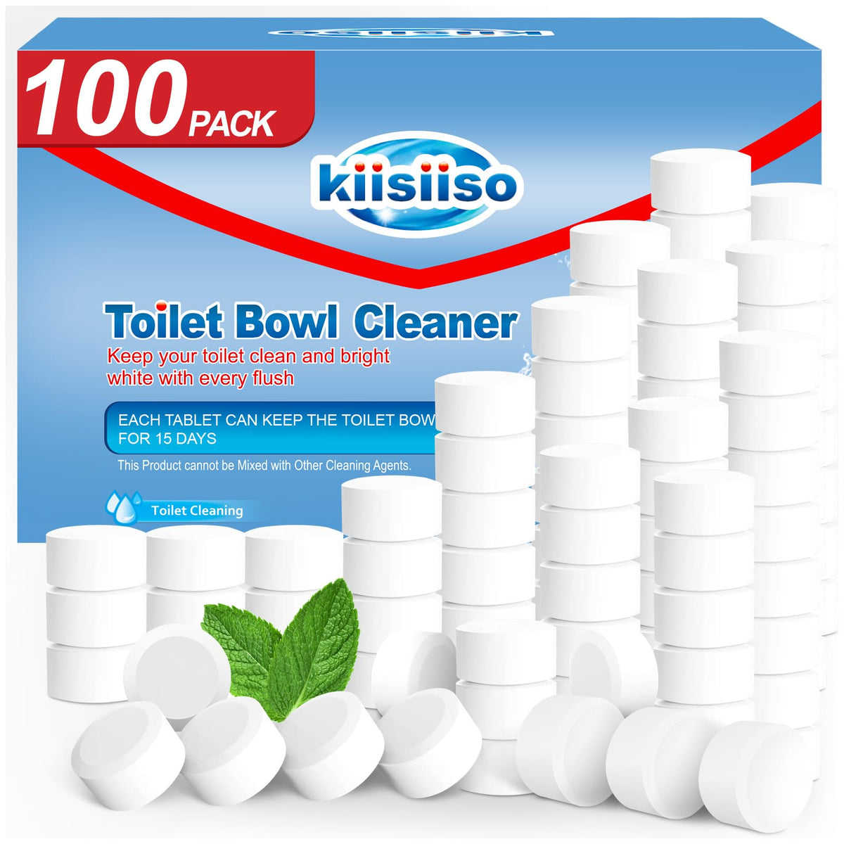KIISIISO Toilet Bowl Cleaner Tablets for Tank Cleaning