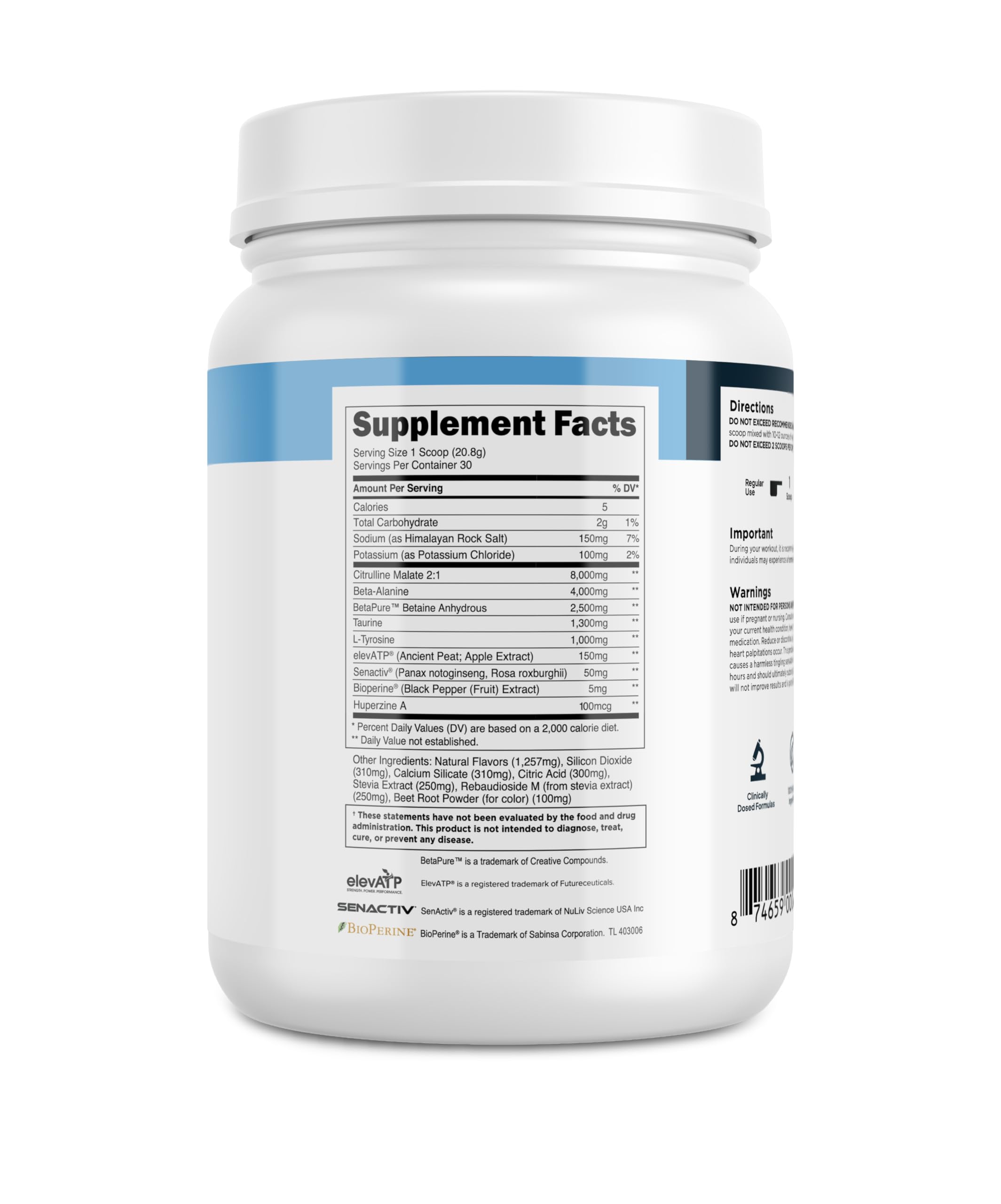 Transparent Labs Stim-Free Pre-Workout Powder

