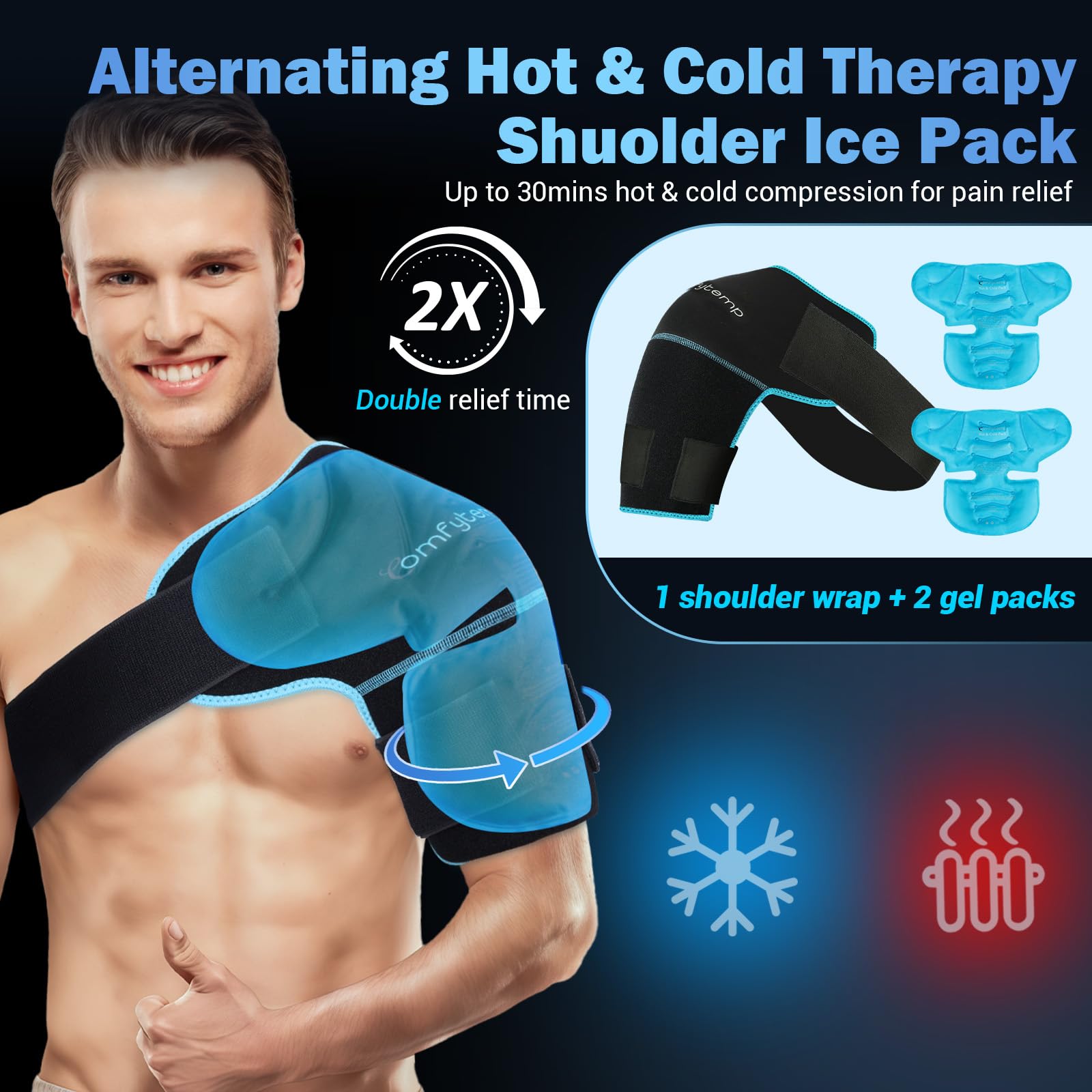 Comfytemp Shoulder Ice Wrap - Adjustable Therapy

