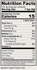 Anthony's Organic Psyllium Husk Powder | Digestive Fiber

