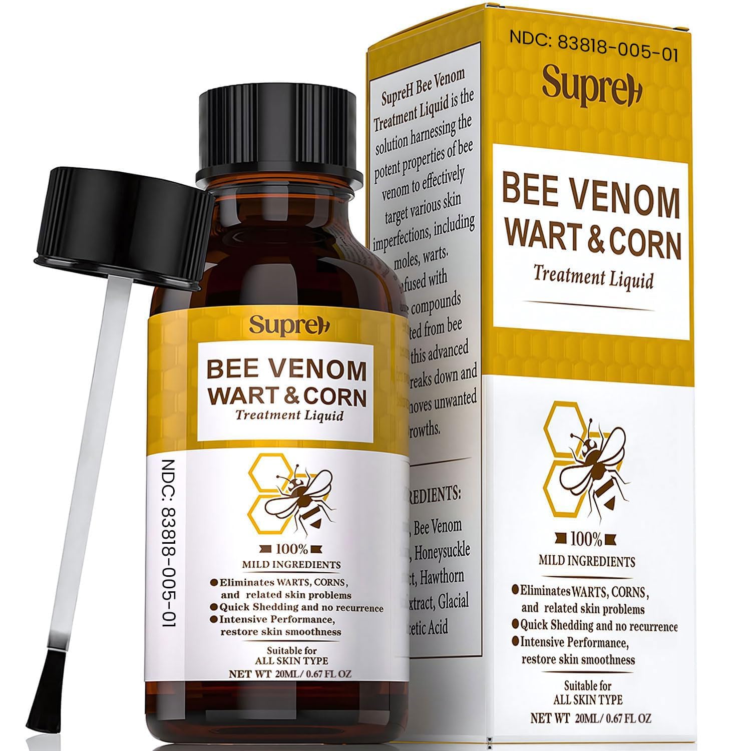 SupreH Bee Venom Wart Remover with Salicylic Acid

