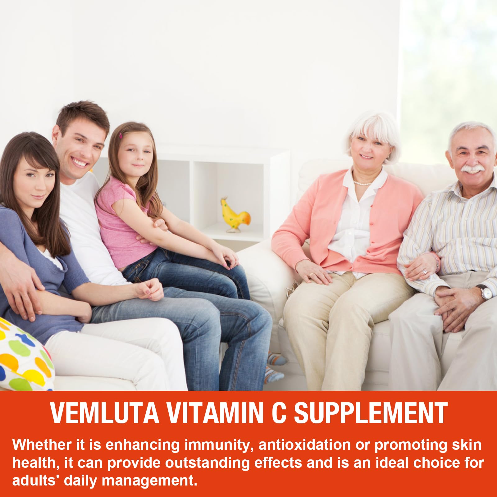 Vemluta Liposomal Vitamin C Gummies with D3 Immune Support

