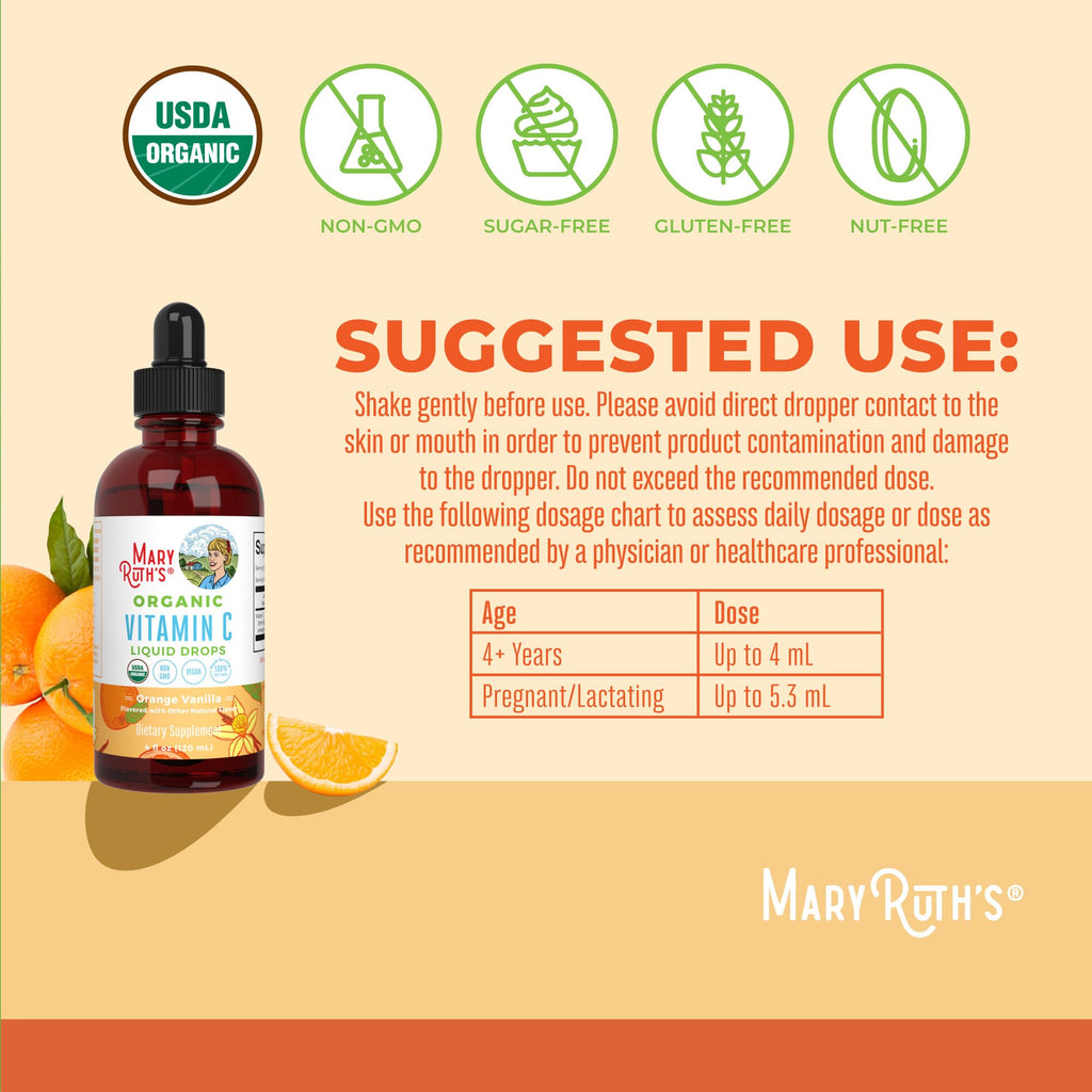Mary Ruth's Organic Vitamin C Drops | Immune Support

