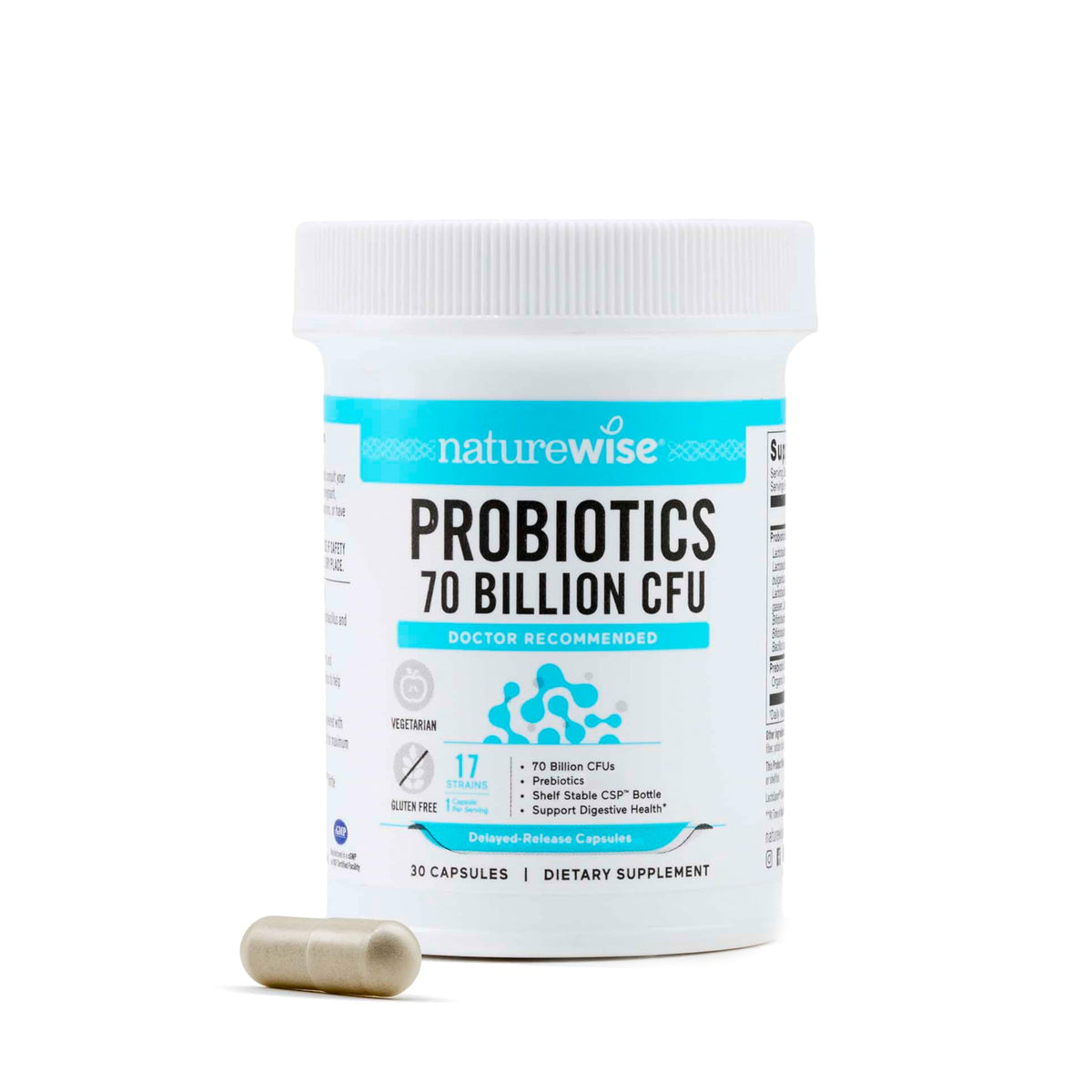 NatureWise Probiotics for Digestive & Immune Support