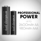 Eneloop Pro Rechargeable Ni-MH Batteries | High Capacity

