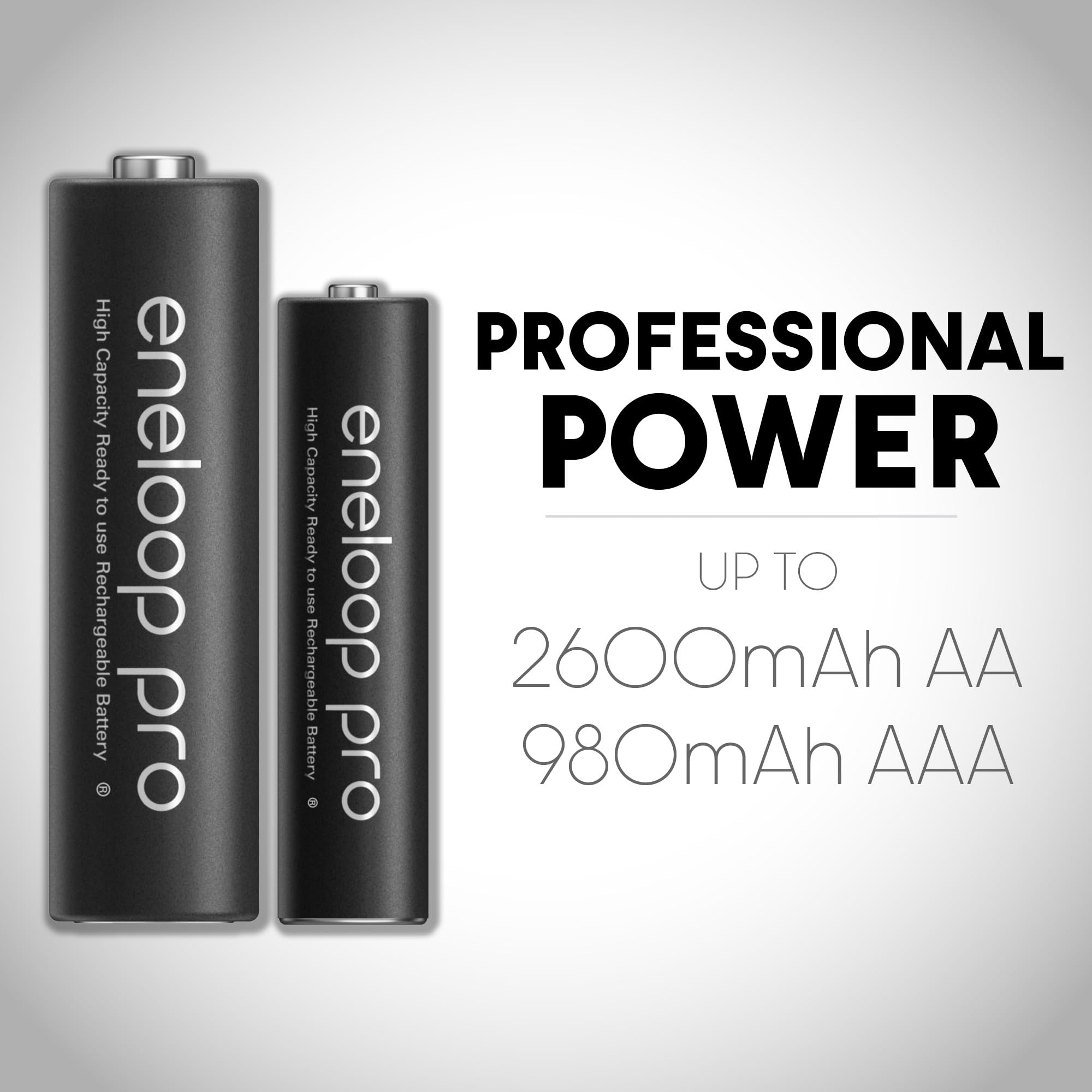Eneloop Pro Rechargeable Ni-MH Batteries | High Capacity

