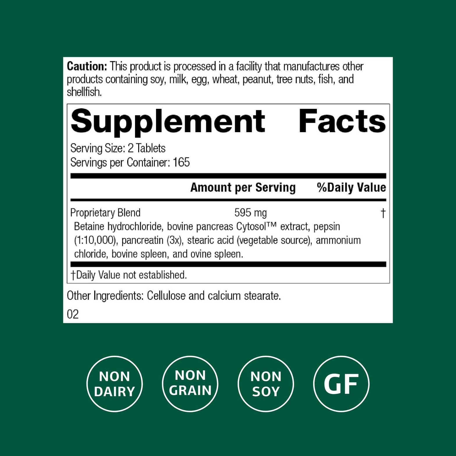 Zypan Digestive Health Tablets by Standard Process

