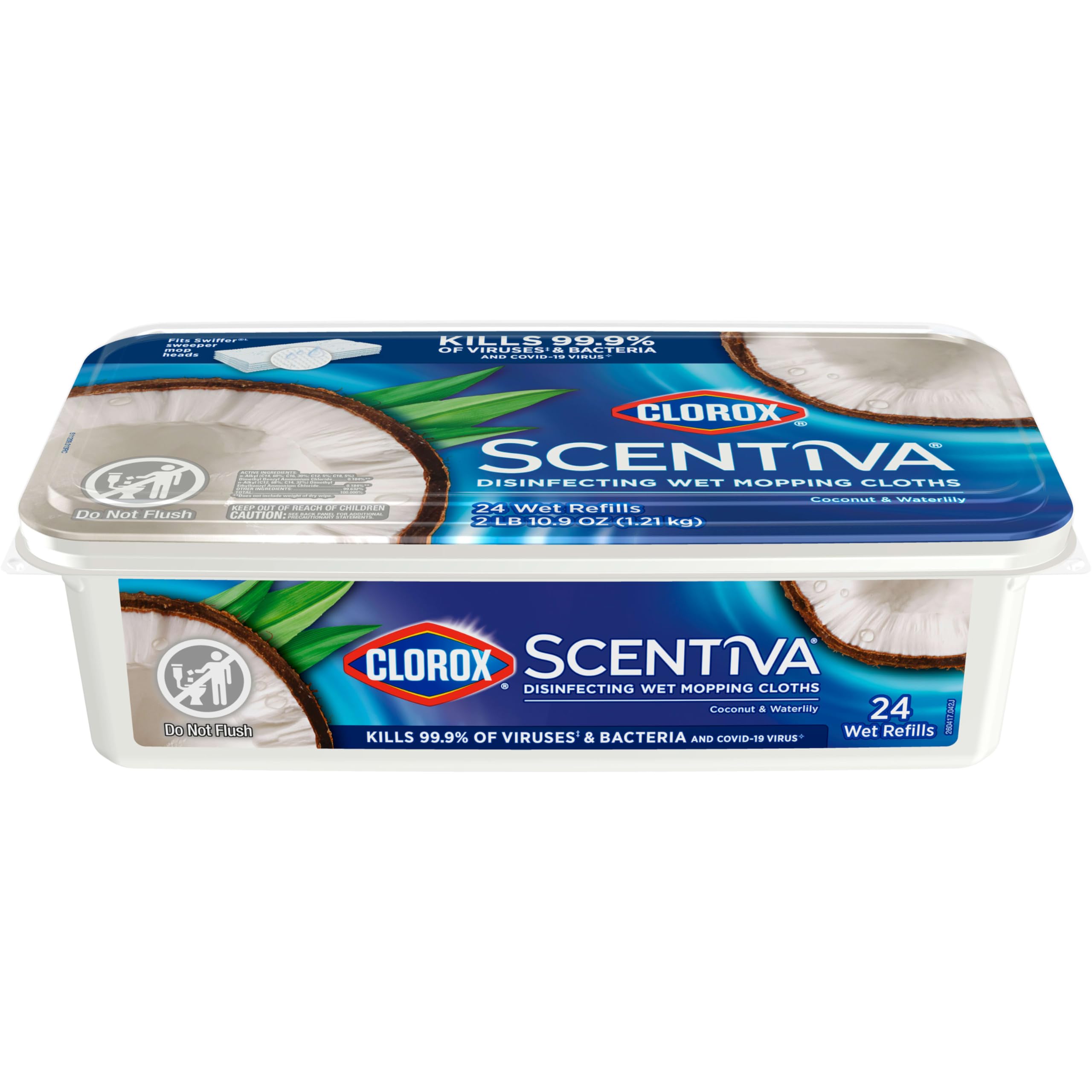 Clorox Scentiva Disinfecting Wet Mop Pad Refills

