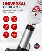 ZeroR Butane Fuel Refill for Torch Lighters | Iso-Butane

