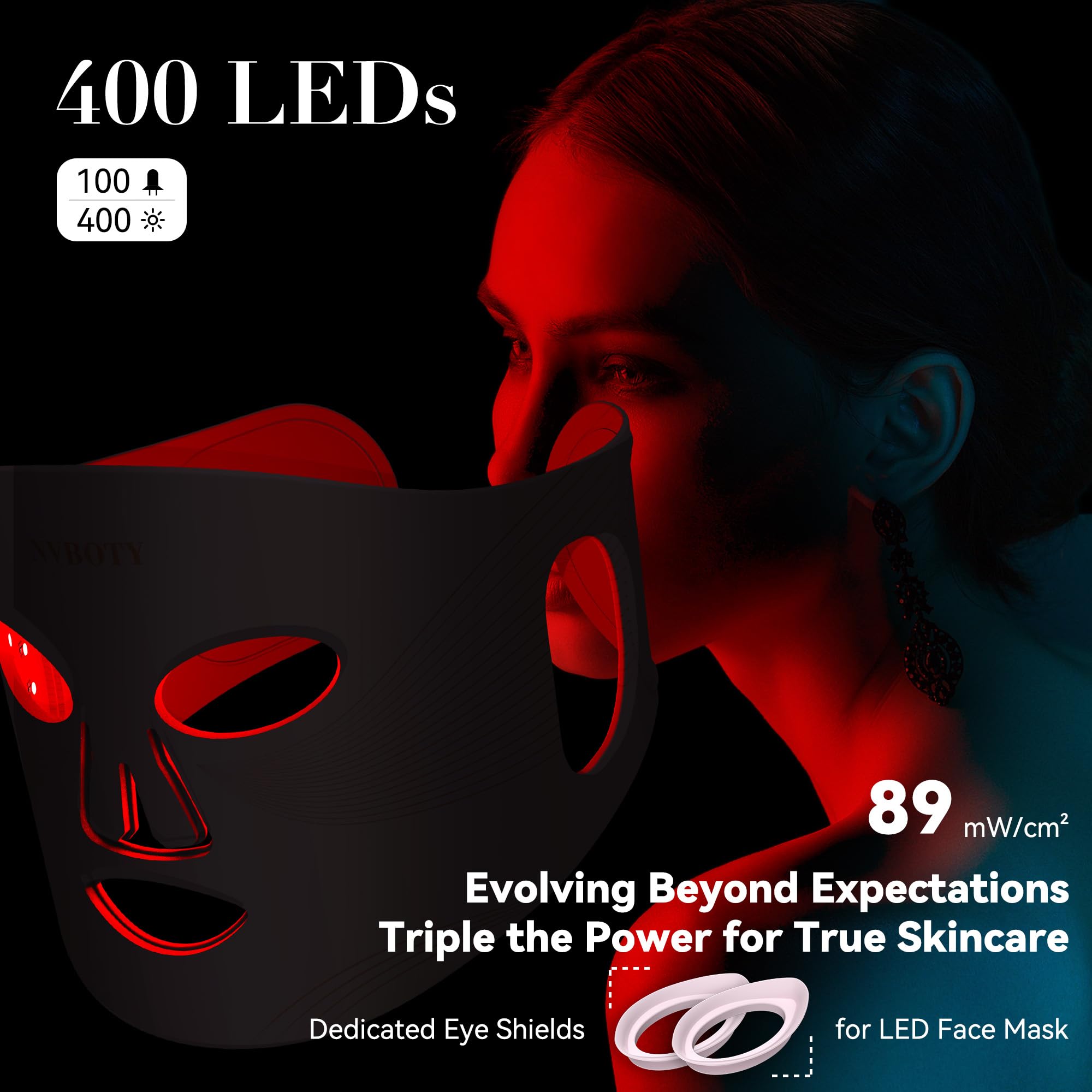 NVBOTY Red Light Therapy Mask for Face


